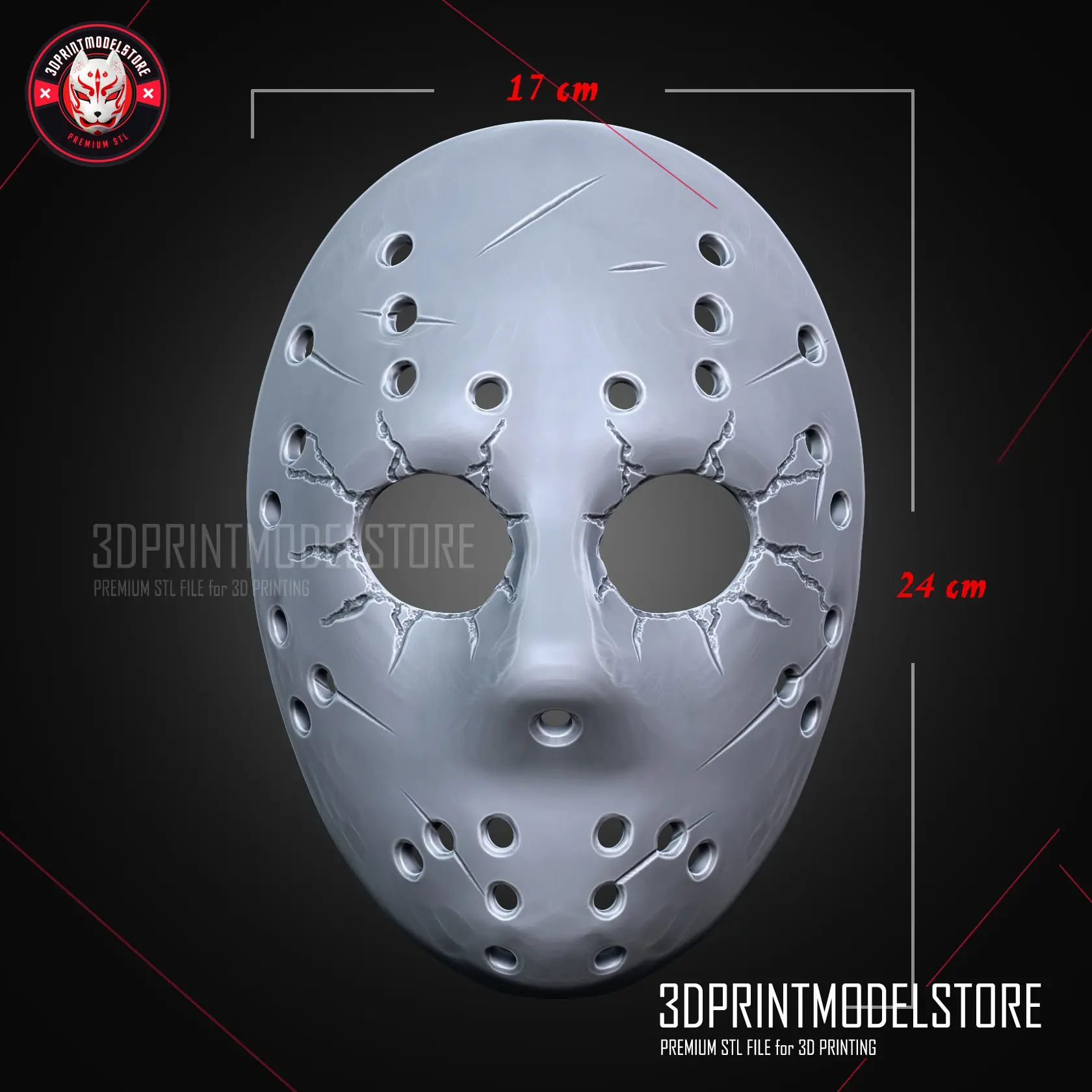 Jason Mask Friday The 13th Halloween Cosplay | 3D models download ...