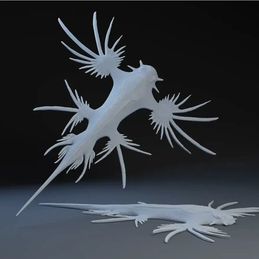 🐉 Glaucus Atlanticus – Blue Dragon 3D Printable Sea Creatur