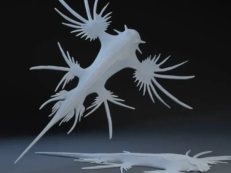 🐉 Glaucus Atlanticus – Blue Dragon 3D Printable Sea Creatur