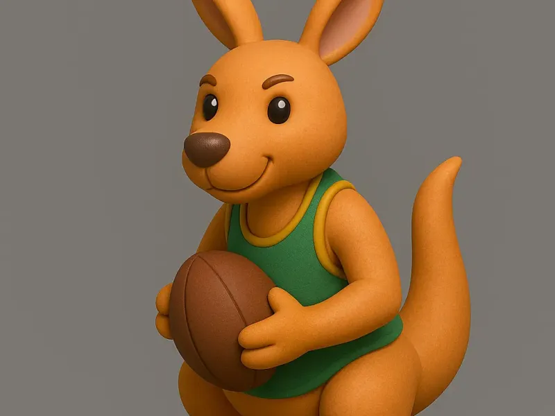 canguru rugby / coleção esportes 