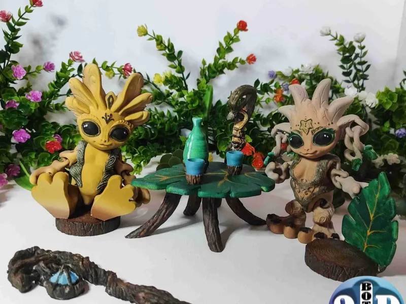 Shaman Seeds, articulated cute creatures, flexy