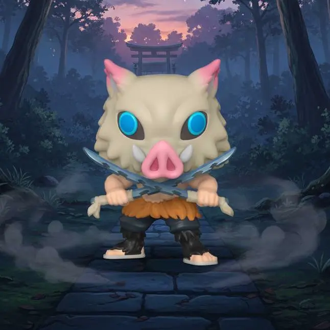 Funko of Inosuke from Demon Slayer