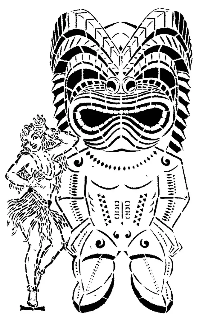 Tiki stencil