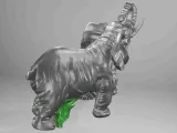 Elephant on grass-2