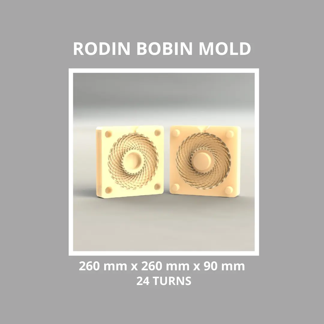 ABHA RODIN MOLDE BOBINA SILICONA - 260 X 260 X 90 MM 24 VUELTAS