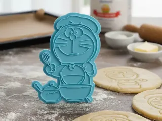 doraemon in the kitchen cookie cutter