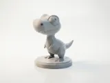 Chibi Dino Figurine Cute Collectible 3D Printable-1