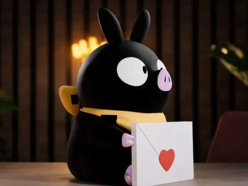 P-Chan with love letter
