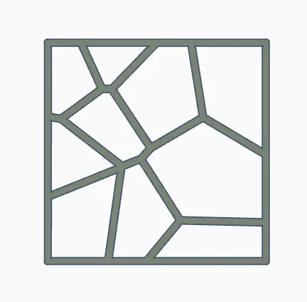 Voronoi desk decor 1 (simple)