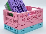 3D Printable Floral Foldable and Stackable Crates-3
