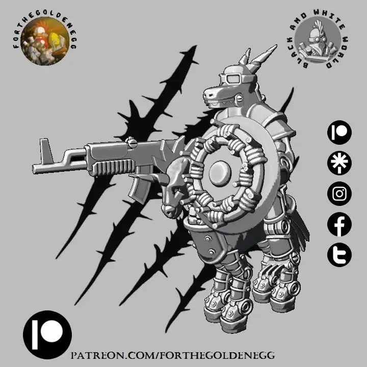 Gamma Knight (32mm scale, scaleable)