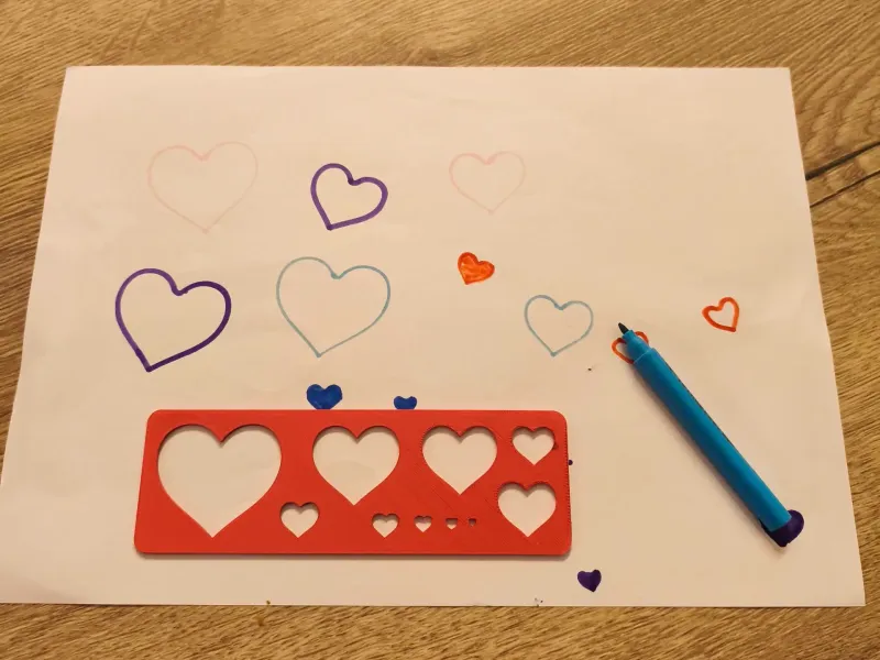 Pochoir coeur