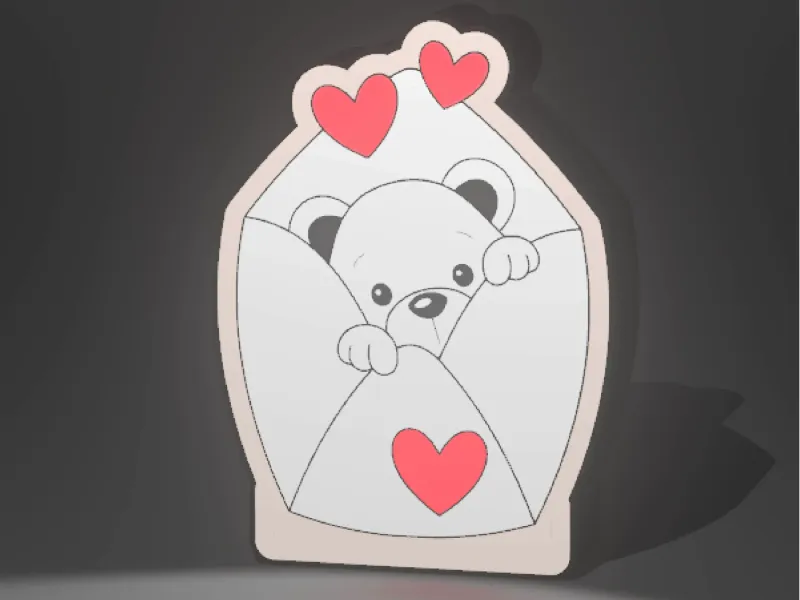 Valentines Bear Lightbox