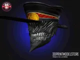 Chainsaw Man Katana Man Helmet Cosplay - Halloween Costume-2