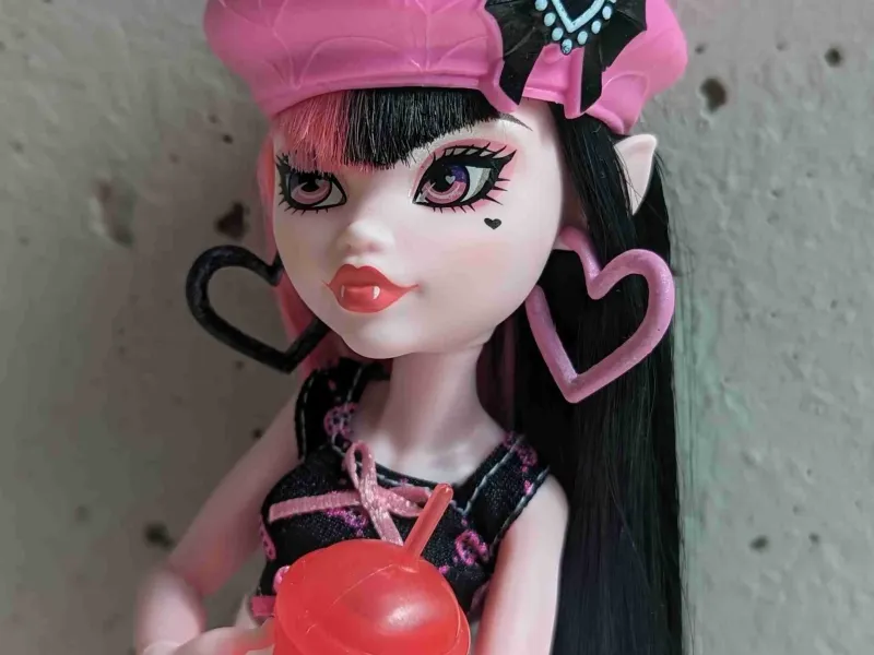 Draculauras Herz-Ohrringe für Monster High