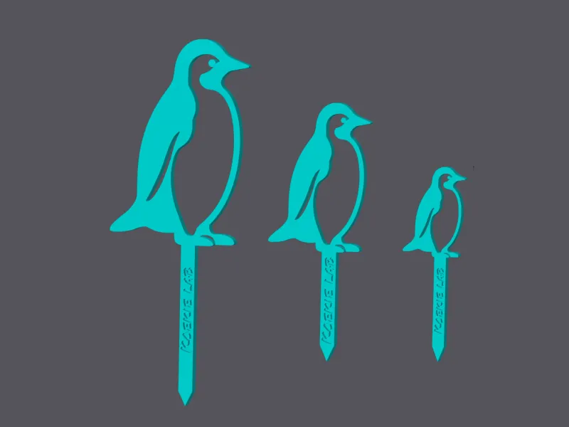 Pinguin - Caketopper & Cupcaketopper v1 (3 sizes)