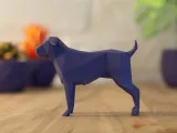 Low poly Pitbull dog-1