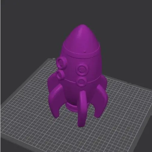 File Rocketship 3D Printer Files | 3MF File | Rocket Ship | Creality Cloud