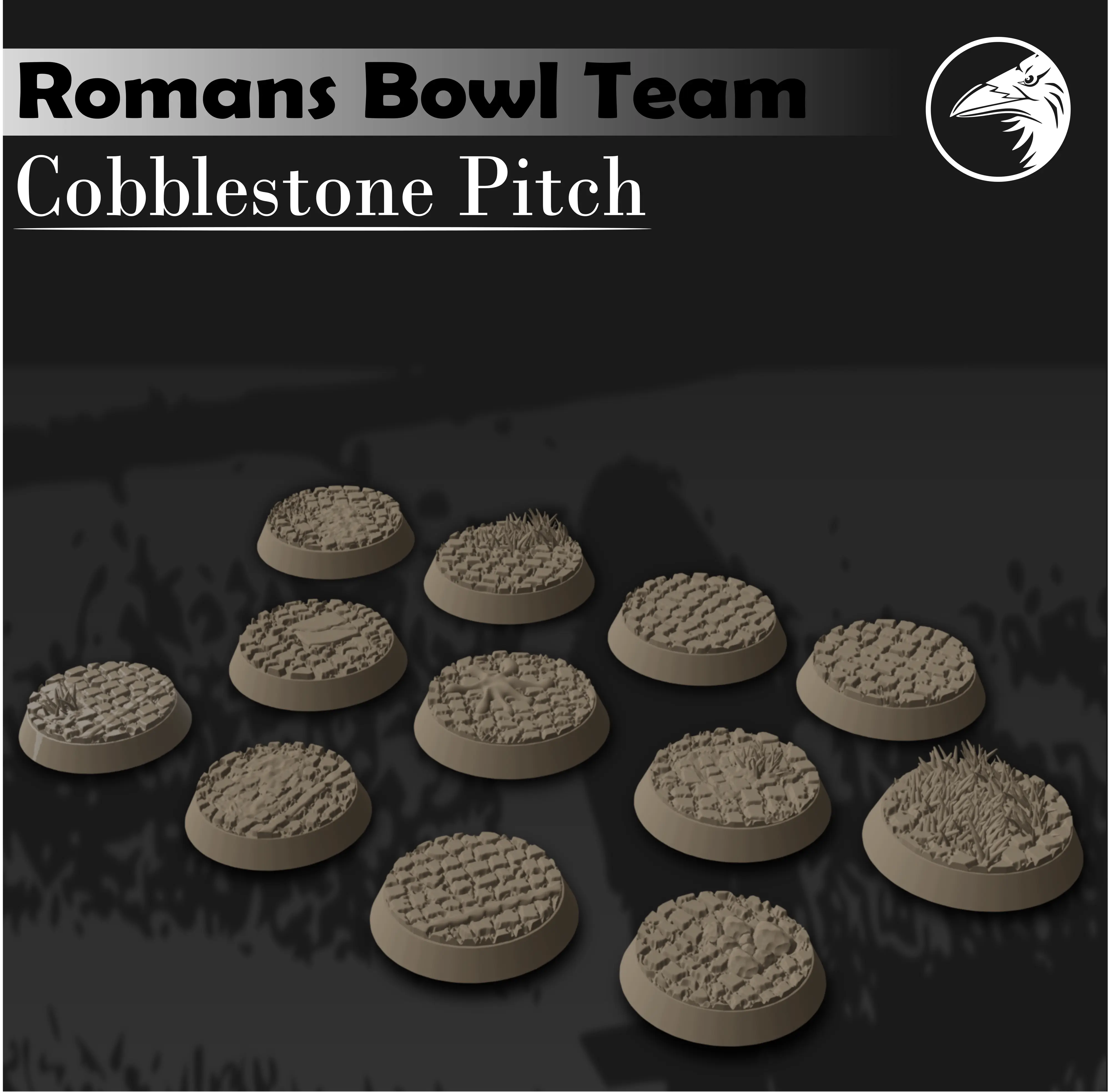 3D Printer Files | 3MF File | FREE Cobblestone Bases 25mm