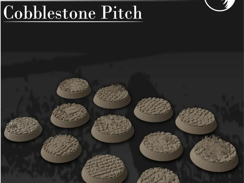 GRATIS Cobblestone Bases 25mm
