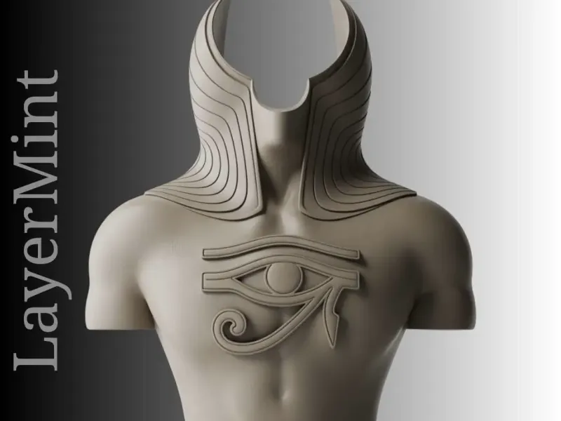 Egyptian Eye of Horus Armor Bust – 3D Printable STL Model