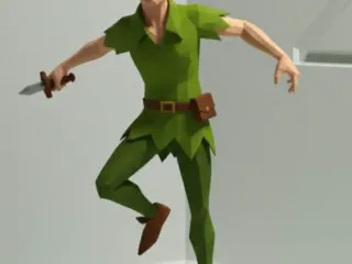 Peter pan - low poly