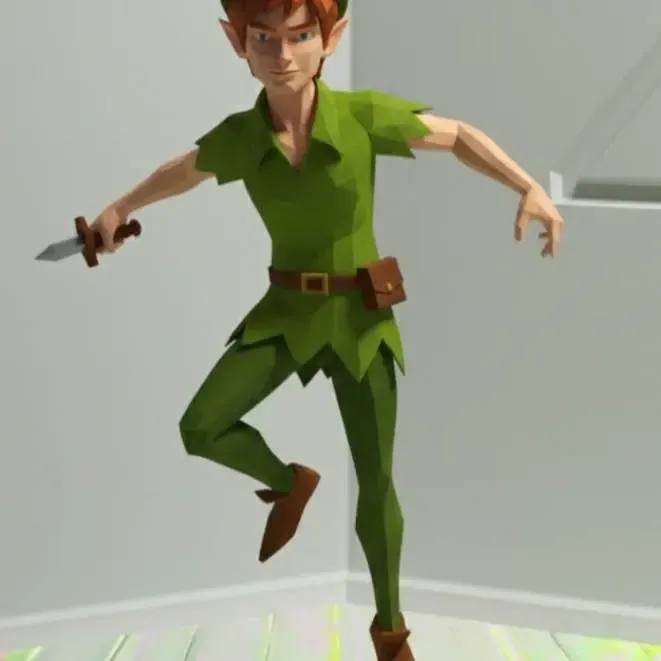 Peter pan - low poly