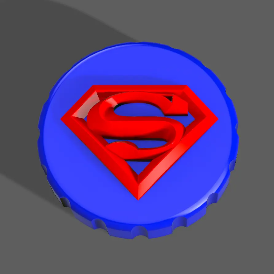 Superman - Stash Jar Lid | 3D models download | Creality Cloud