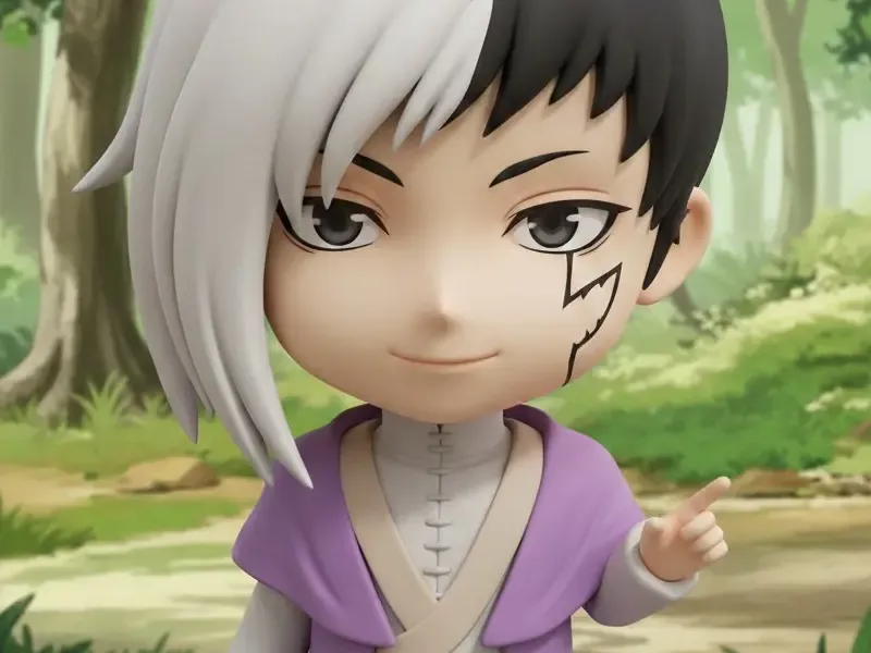 Gen Asagiri (Dr. Stone) - Chibi 3D Model