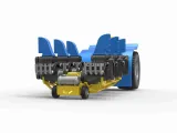 Pulling tractor with 6 engines V8 Version 1 Scale 1:25-2