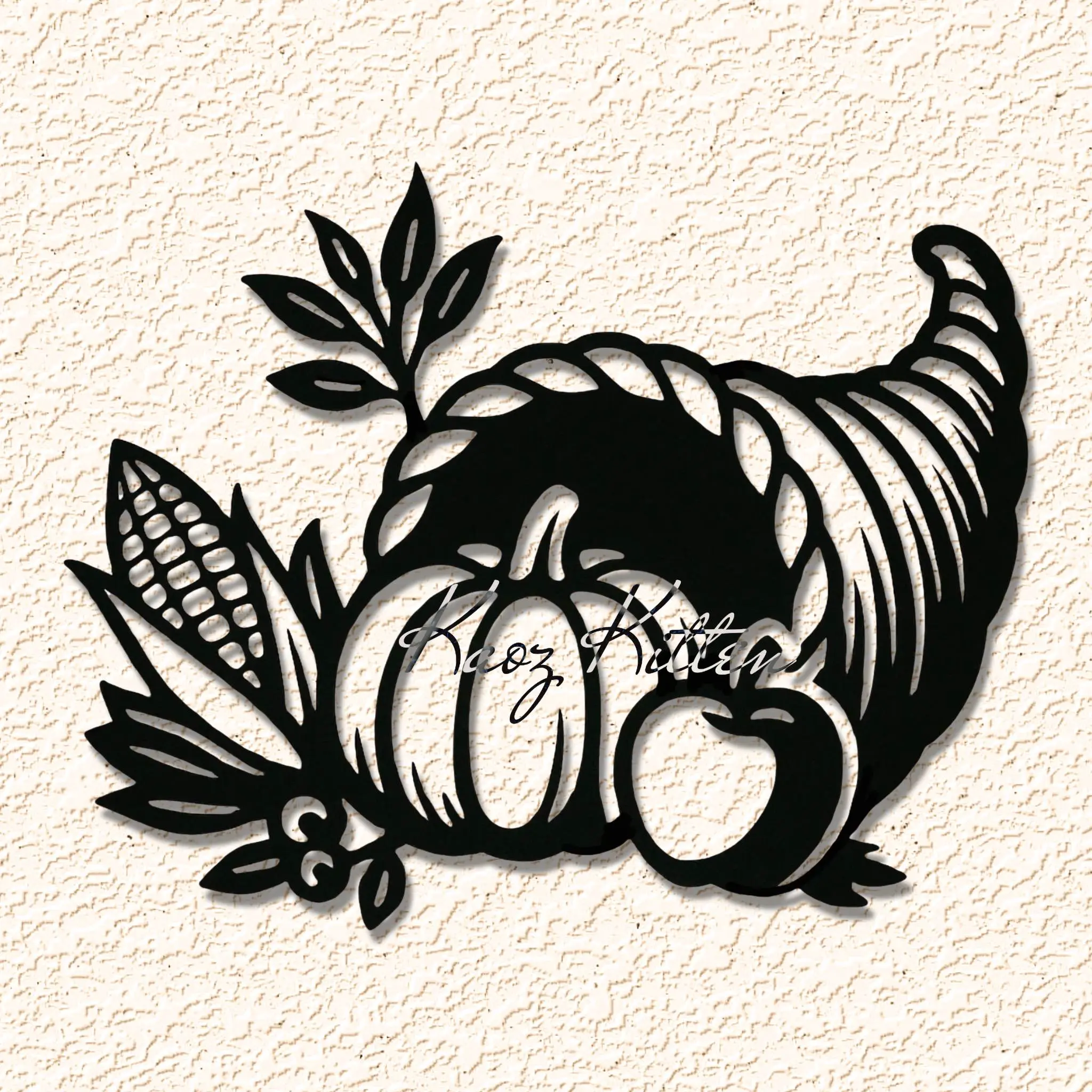 thanksgiving feast banquet pumpkin wall art home decor