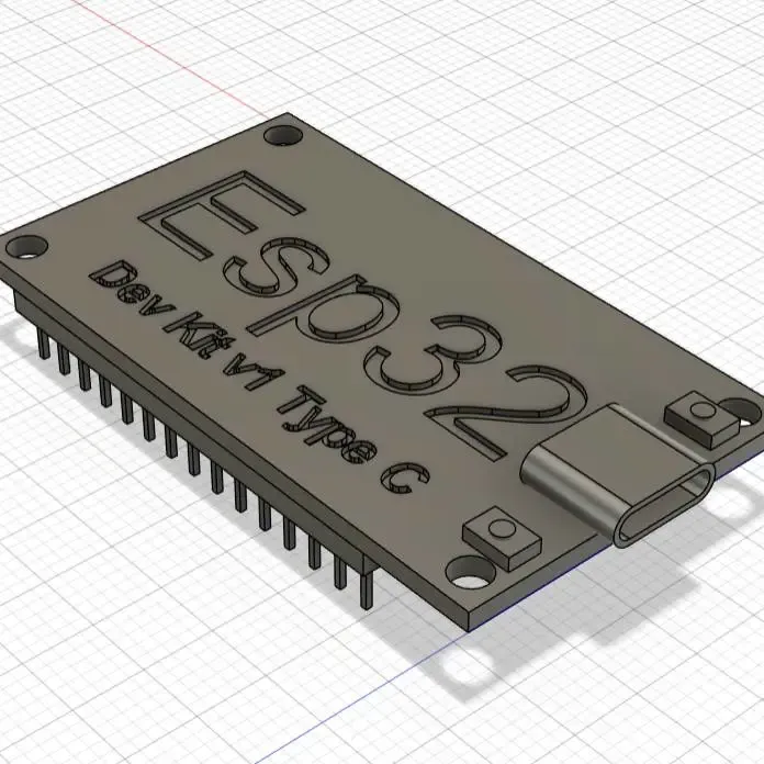 ESP32 Dev Kit V1 – 3MF Model for Reference, Not Printing