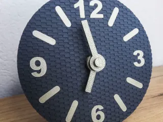 Table Clock Carbon