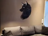 Geometric Wolf (vulpe) cap arta de perete-4