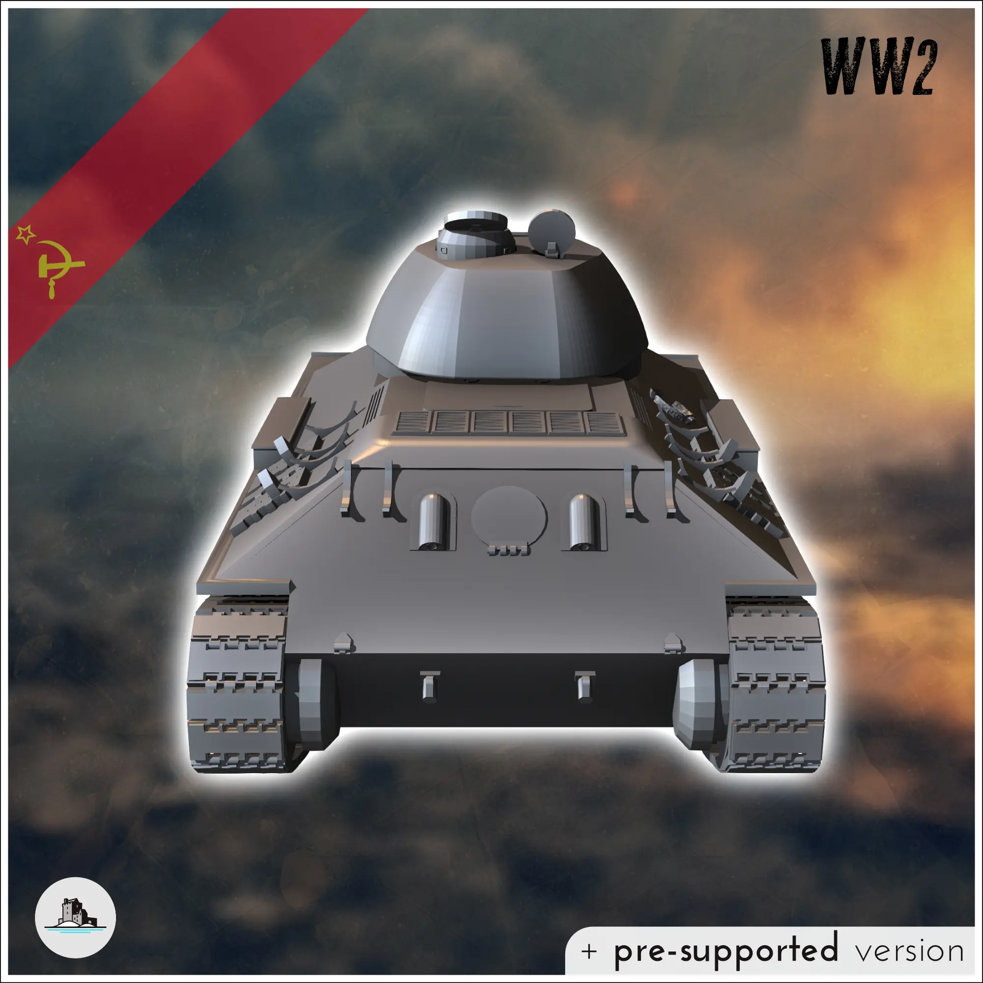 T-34-76 M1940 (15mm) - miniaturas warhammer escenografia de mesa