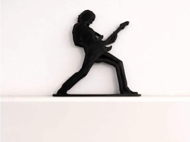 Guitarist Silhouette Door Frame Decor