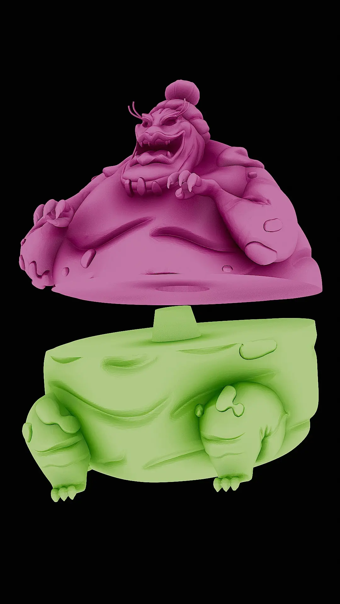 Po Kong 3D Model - Jackie Chan Adventures Villain 