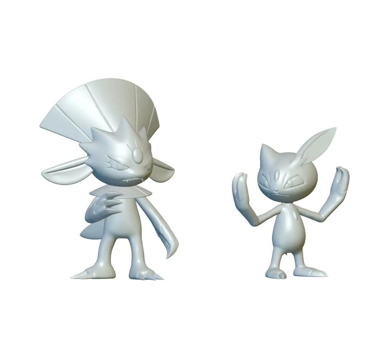 Pokemon Sneasel & Weavile (#215 & #461) - 3D Printing!