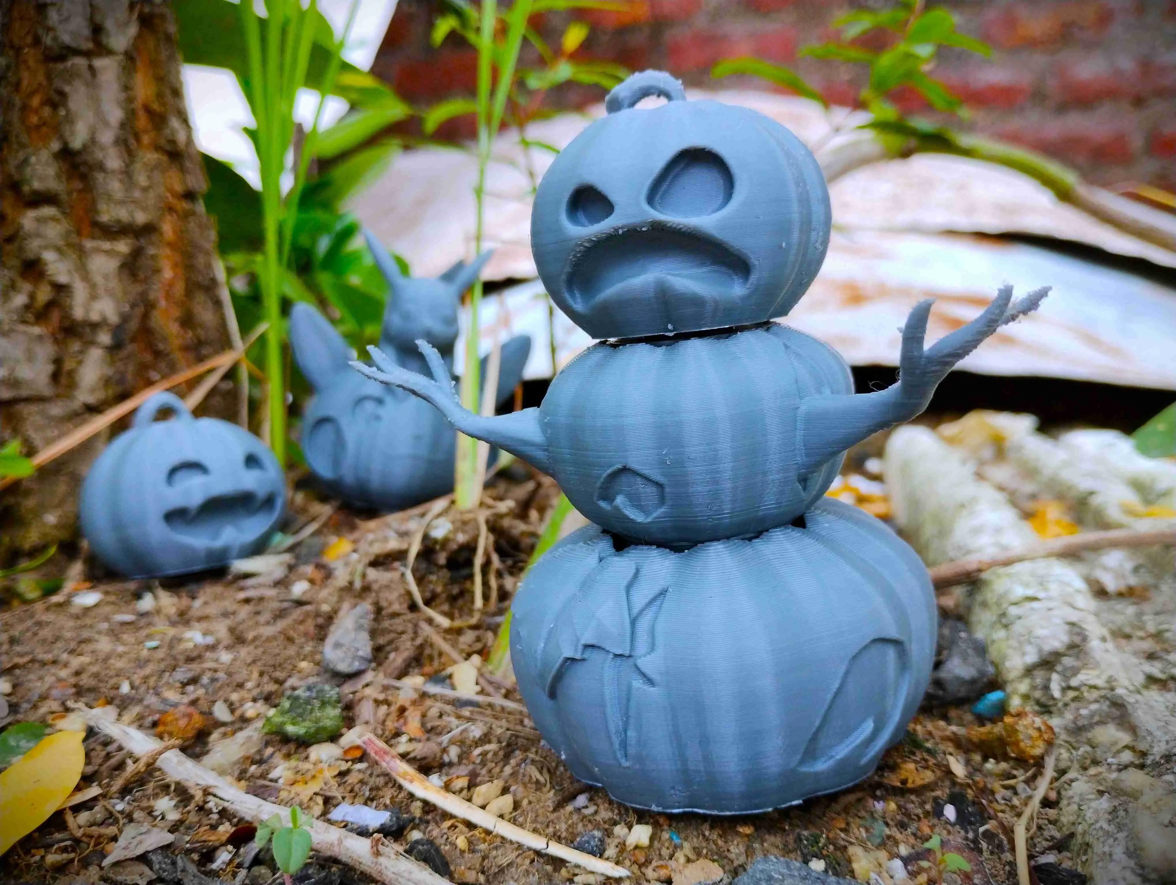 HALLOWEEN SPECIAL CUTE DOUBLE FACED ARTICULATED PUMPKIN
