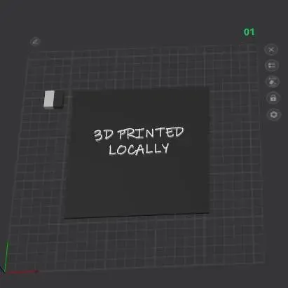 3d Printed locally display for stores