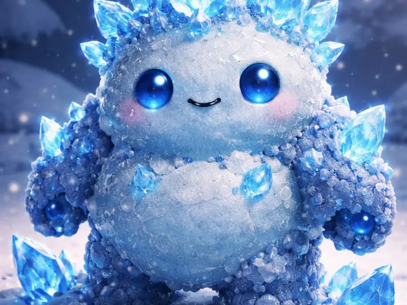 cute  chonkey ice goblem 