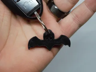 Simple Halloween bat keychain