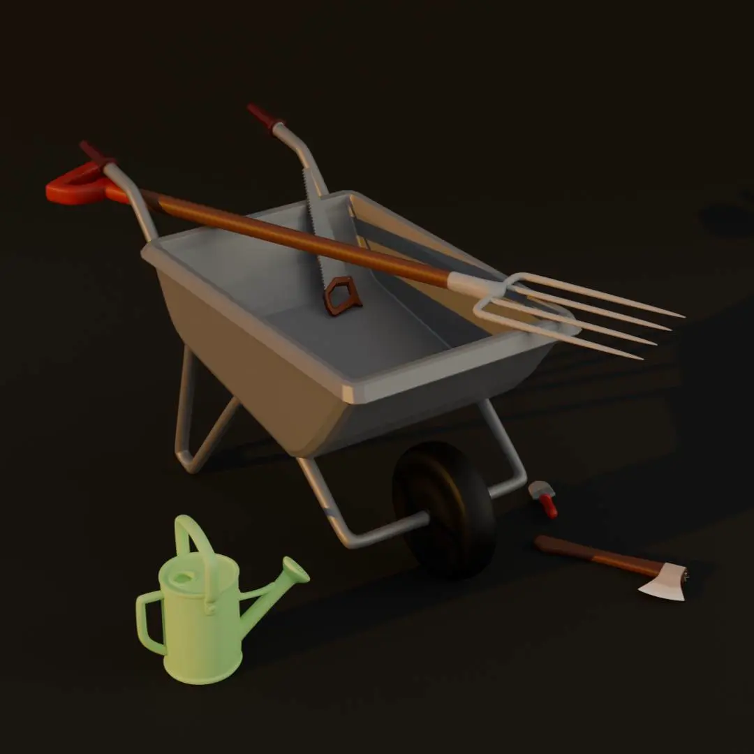 Miniatures. Garden tools.