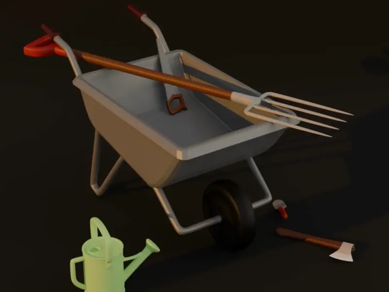 Miniatures. Garden tools.