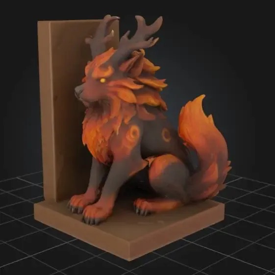 Demon wolf book stopper  - Xempiaaz
