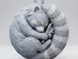 Key Chain design Red Panda-1