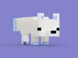 Volpe delle Nevi / Volpe delle Nevi di Minecraft – Stampabile in 3D-1
