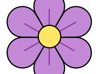 Flor galleta morada