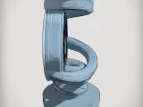 Decoration Sound Sculpture Model Abstract Wave-3