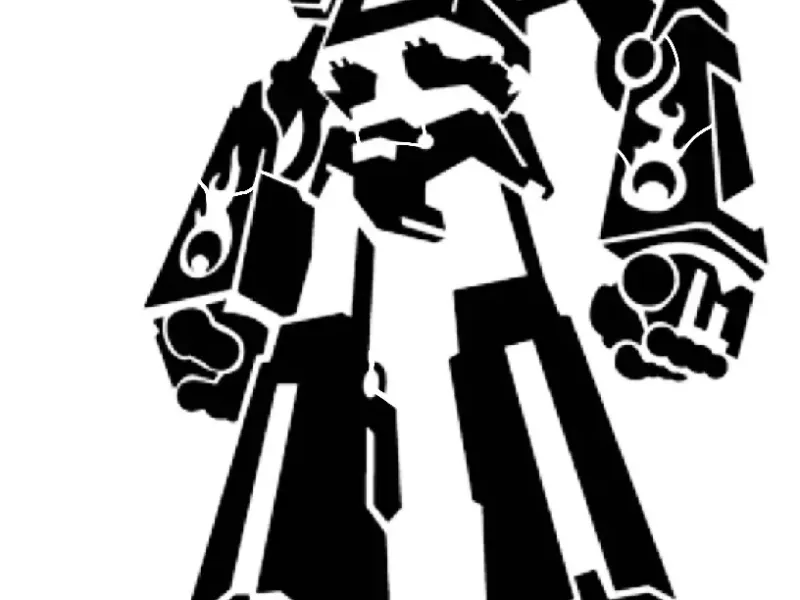 Megas XLR stencil